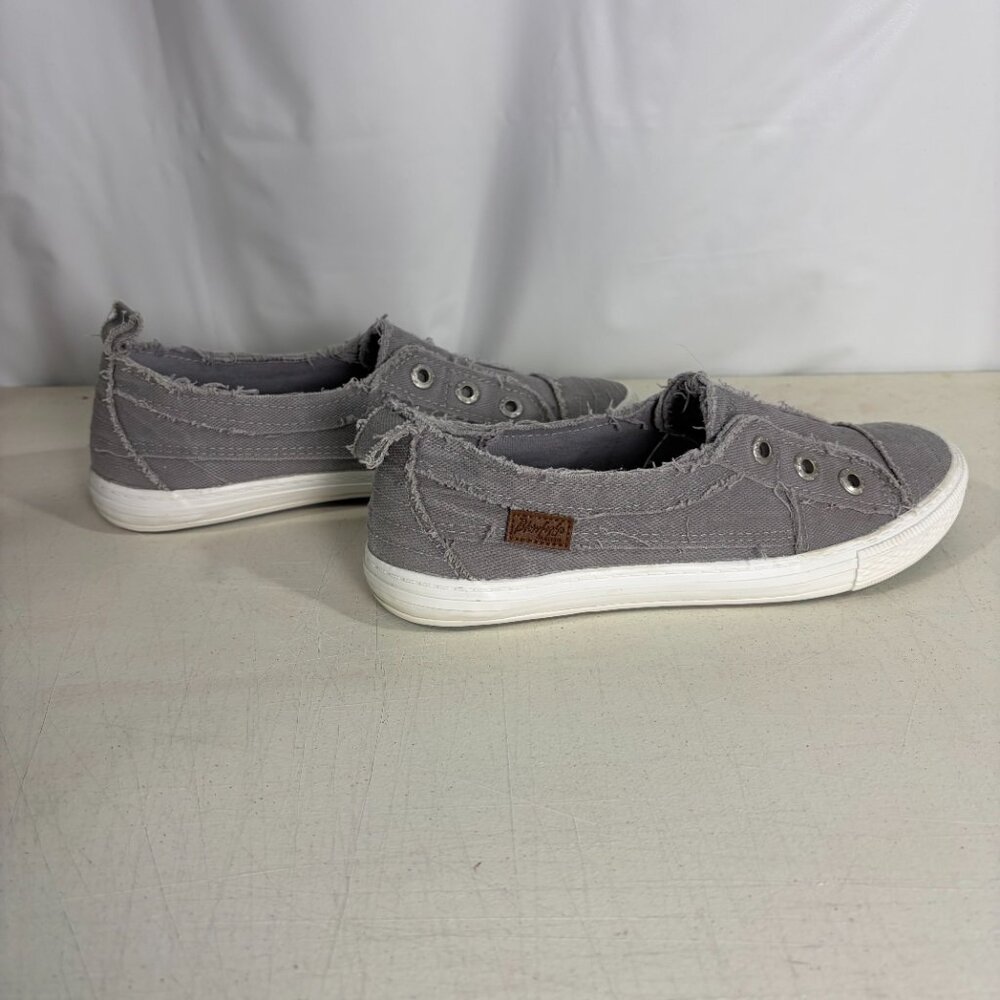 Blowfish Malibu Grey Slip-On Casual Canvas Sneaker Women Size 8.5 - Picture 6 of 13